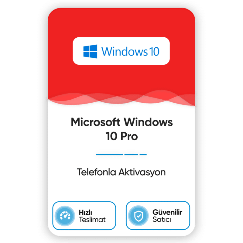 microsoft windows 10 pro telefonla aktivasyon